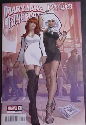 MARY JANE & BLACK CAT #1 1:25 VILLALOBOS VARIANT! NM 2023 MARVEL COMICS