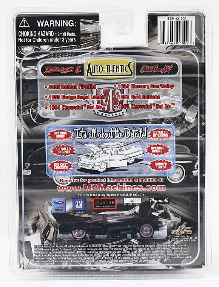 M2 Machines Auto-Thentics 1955 Dodge Royal Lancer with card MOP 2008 - Image 2 of 4