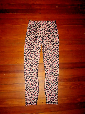Fabletics Powerhold Pink Leopard Leggings S