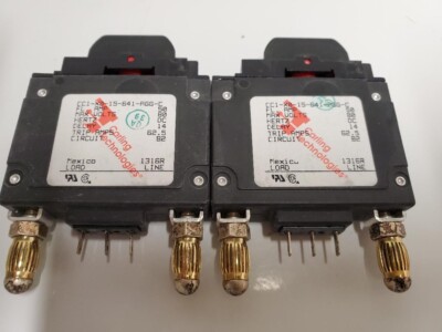 CARLING TECHNOLOGIES (CC1-X0-15-641-AGG-C) CIRCUIT BREAKER ( Lot of 2 )