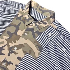 Sophnet Camo Stripe Button Down Long Sleeve Shirt Made In Japan Size Xl