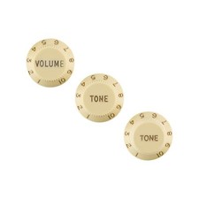 Fender Stratocaster Knobs, Aged White - Left-Handed