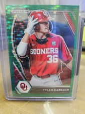 2021 Panini Prizm Draft Picks Prizms Green Pulsar #153 Tyler Hardman