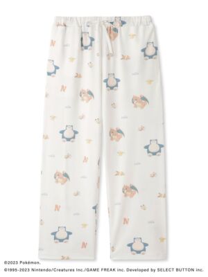 Gelato Pique Pajamas Snorlax [free size] Sleep pattern long pants Charizard