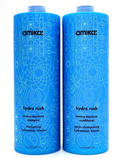 AMIKA HYDRO RUSH IINTENSE MOISTURE SHAMPOO CONDITIONER LITER DUO SET PUMPS