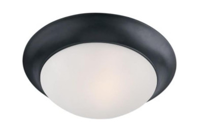 Maxim 5852FTBK Essentials Flush Mount, 3-Light 180 Total Watts, Black