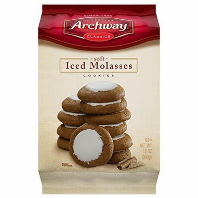 ARCHWAY ARCHWAY ICED MOLASSES COOKIES, 12 OUNCE WITH A ...