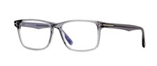 Tom Ford FT 5752-B BLUE BLOCK Transparent Grey/Blue Filter 020 Eyeglasses
