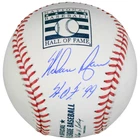 Nolan Ryan Texas Rangers Autographed Hall of Fame Logo Baseball Signed 1999