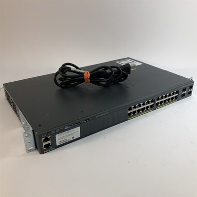 Cisco WS-C2960X-24TS-L 24-Port Gigabit Managed Switch w/ Ears
