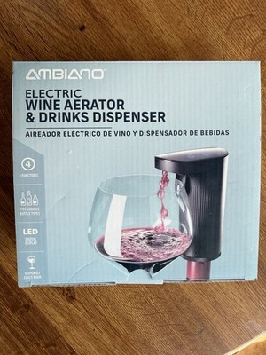 Ambiano Electric Wine Aerator & Drinks Dispenser NIB