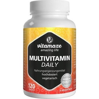 MULTIVITAMIN DAILY ohne Jod vegetarisch Kapseln, 120 St PZN 16018551
