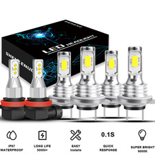 6X LED Headlamps High/Low Beam + Fog Lamps for 2013-2024 Mitsubishi Outlander