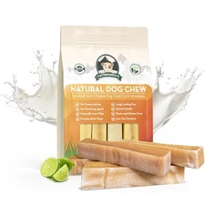 Authentic Himalayan Natural Dog Cheese Chew (Pack of 4 Large & XLarge Chews),...