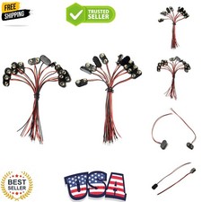 10 Pcs I TYPE 9 Volt Battery Clip And 10 Pcs T Type 9 Volt Battery Connector ...