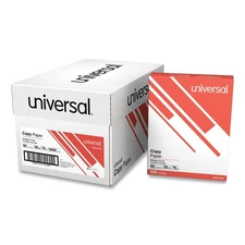 Universal 21200 8.5 in. x 11 in. 92 Bright Copy Paper - White (10/Carton) New