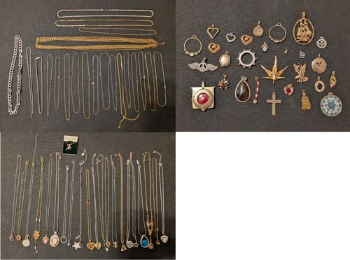 Vintage Costume Jewelry Lot JL5, Necklaces and Pendants