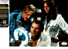 Jacqueline Bisset autographed 8x10 photo with Robert Shaw & Nick Nolte JSA Cert