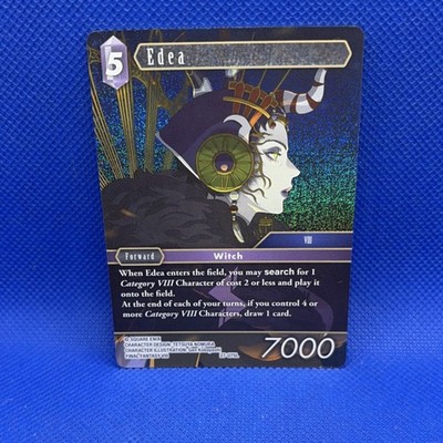 Square Enix Final Fantasy Edea Forward VIII Foil 2-075L 7000 HP TCG Card
