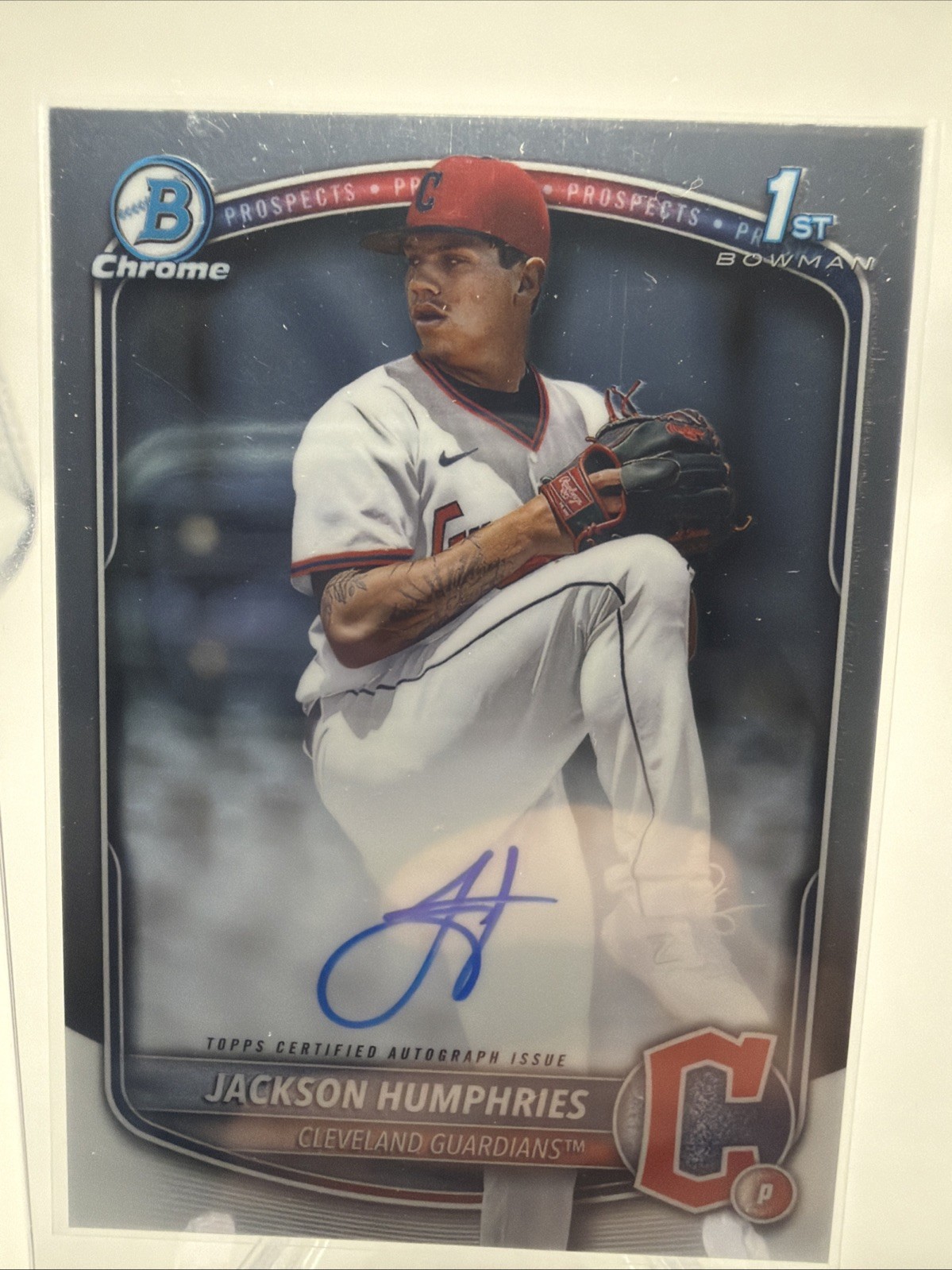 2025 Bowman - Chrome Prospect Autographs Jackson Humphries #CPA-JHU (AU, RC)