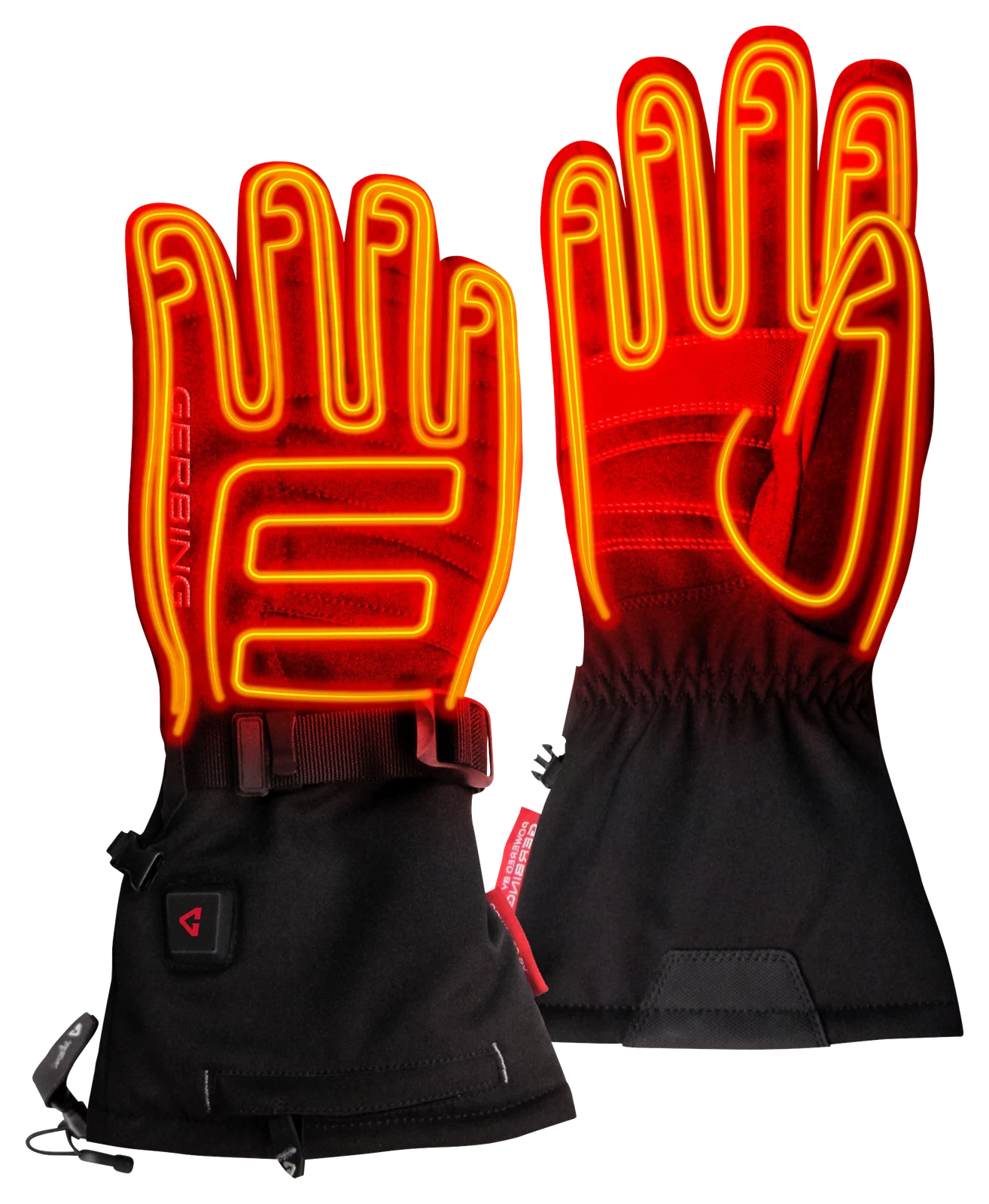 Gerbing GER-GVS7-W-B-M Battery Heated Gloves 7V S7 for Ladies - Black - M