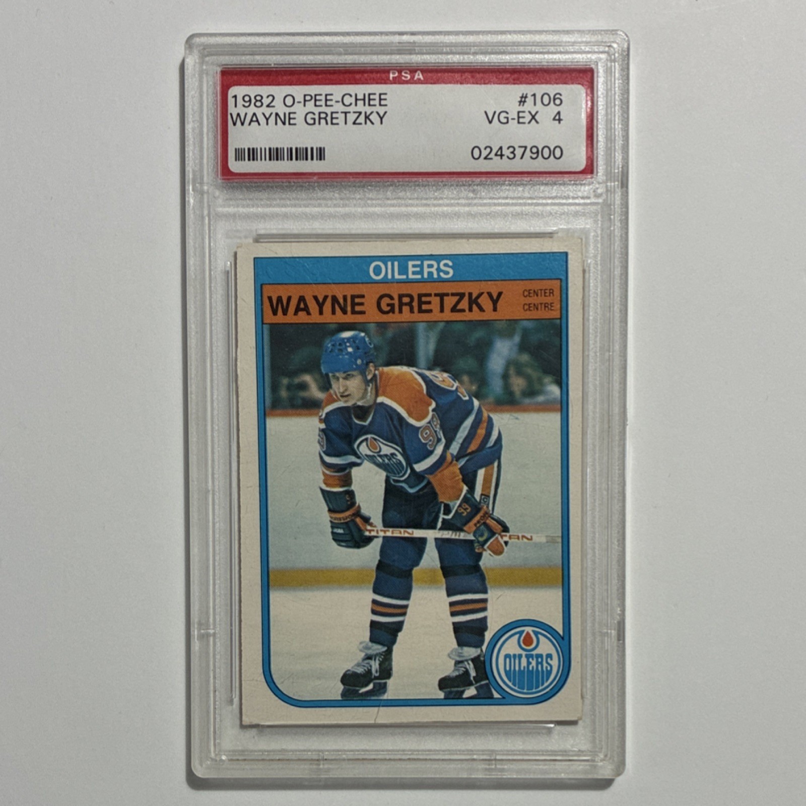 O-Pee-Chee 1982-83 Wayne Gretzky #106 PSA 4 Edmonton Oilers Ice Hockey