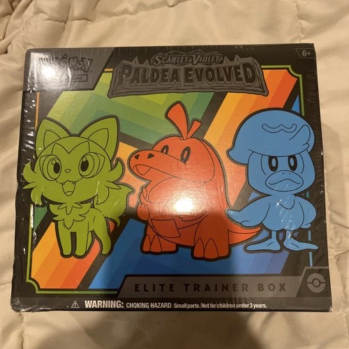 Pokemon TCG - Paldea Evolved Elite Trainer Box Etb damaged corner