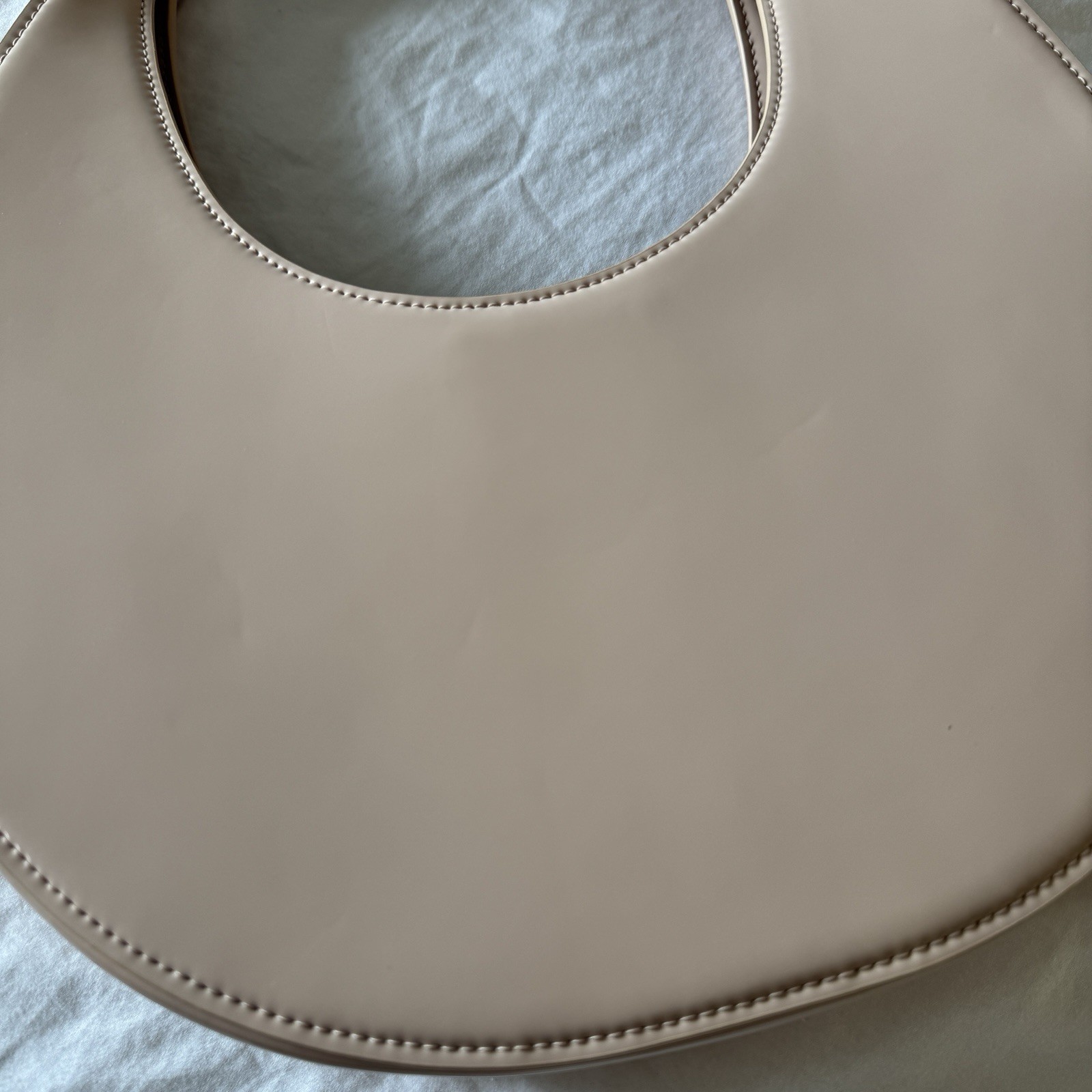 STAUD Moon Bag Beige Leather — image 4