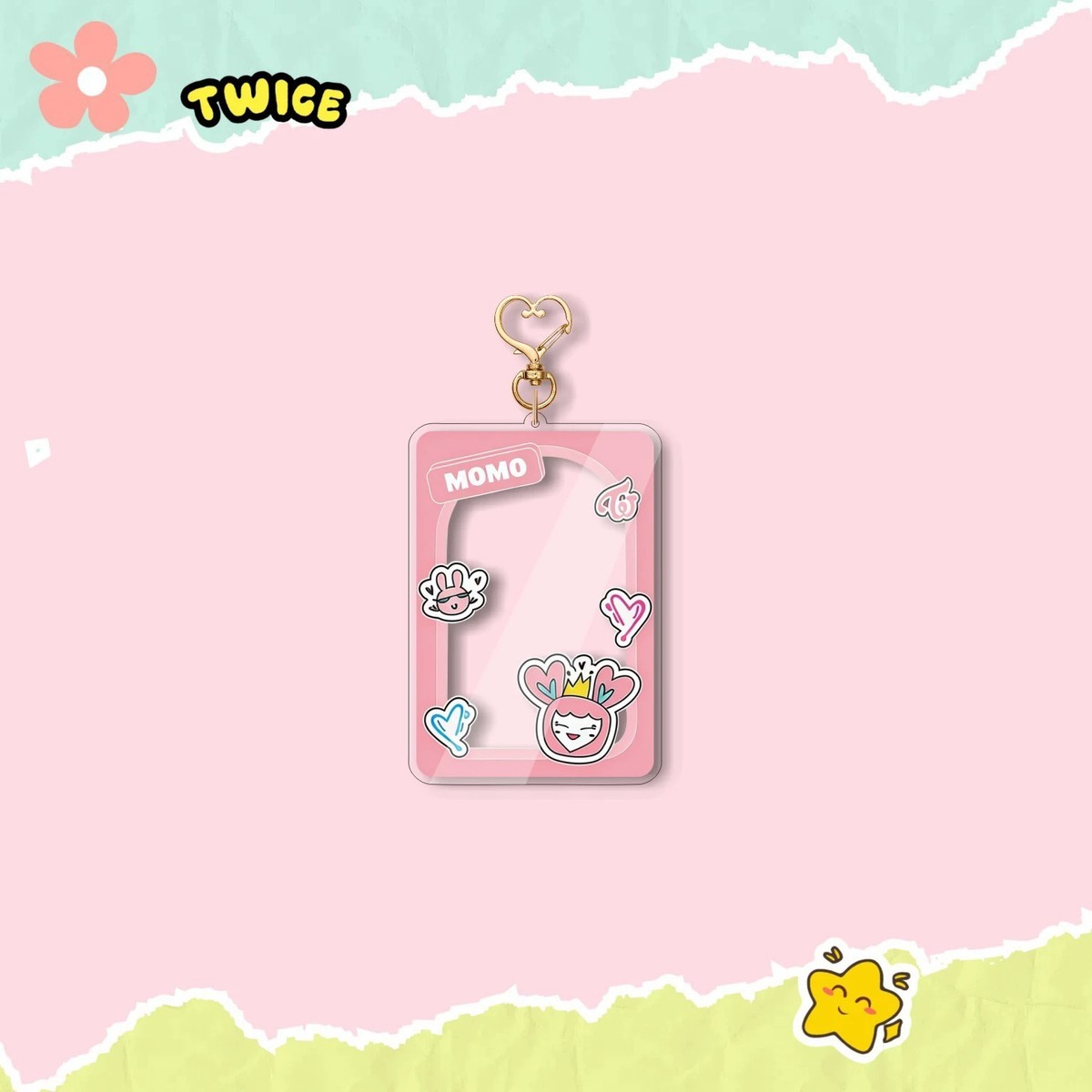 TWICE Acrylic Photocard Holder Keychain - Kpop Frame Bag Charm