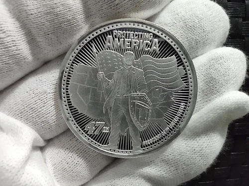 1 Oz Silver Round Trump 47th Presidential Executive Orders 47th Limited Edition
