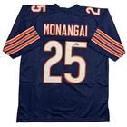Autographed/Signed Kyle Monangai Chicago Blue Football Jersey JSA COA