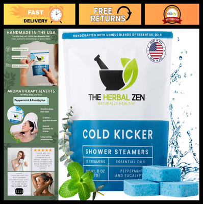 Aromatherapy Shower Steamers - Peppermint Eucalyptus Shower Bombs - 10 Pack for