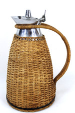 Jarra jarra de ratán de acero inoxidable y estilo mimbre Alfi 1L de colección