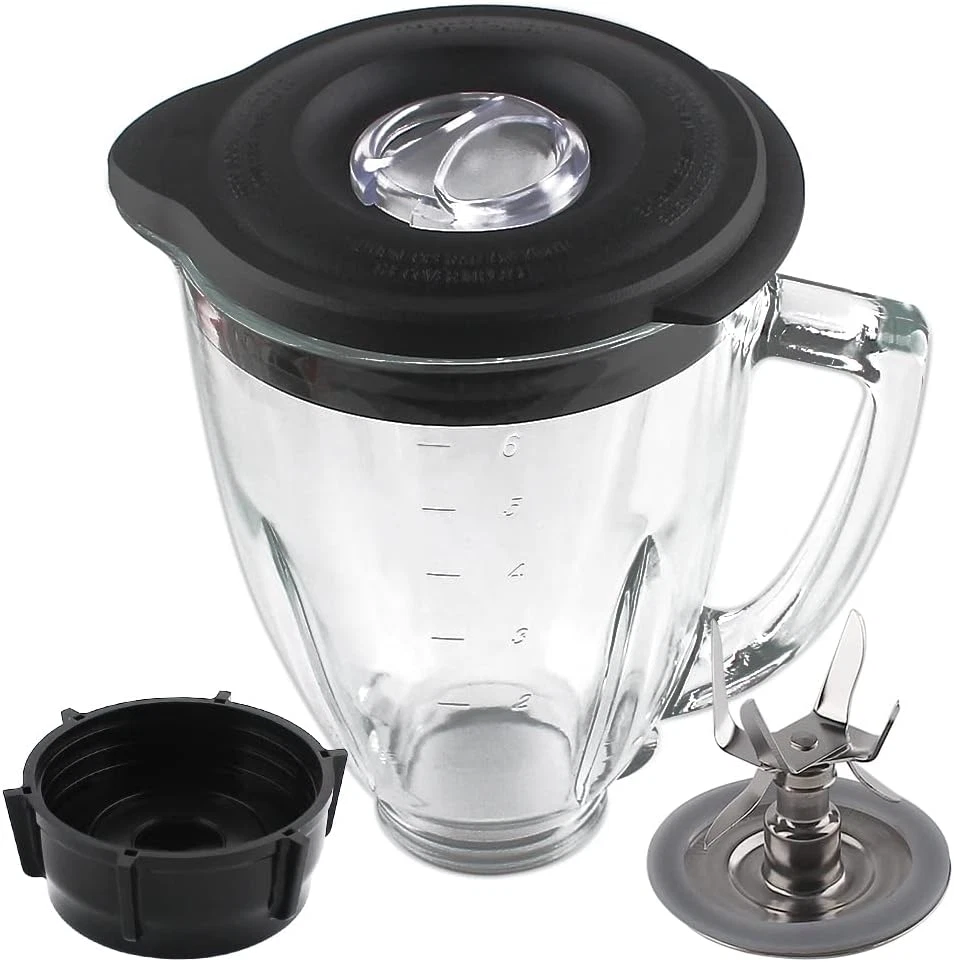 Replacement Parts 6-Cup Glass Jar with Blade, Compatible with Oster Blenders