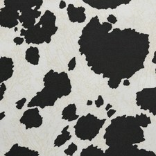 SAFARI - COW, LA ZOO SHORT PILE VELVET DRAPERY AND UPHOLSTERY FABRIC BY THE YARD