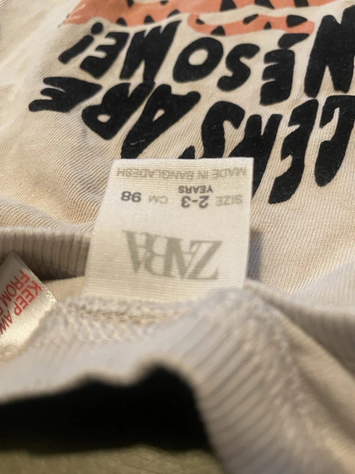 Camisa y pantalones de manga larga Zara 2-3T Tigers Are Awesome Foto 4 de 4