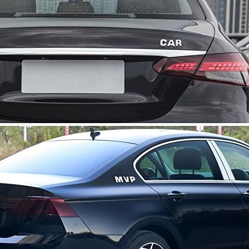 43Pcs Car Emblem Letters Sticker 3D Chrome Decal