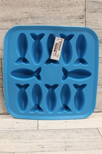 IKEA Silicone Shaped Ice Cube Tray/Mold - Turquoise - New - Picture 1 of 3