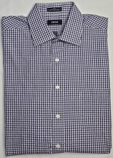 Mens Izod Wrinkle Free Long Sleeve Plaid Button Up Shirt 16 34/35 Large