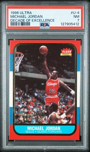 1996 Fleer Jordan PSA 7