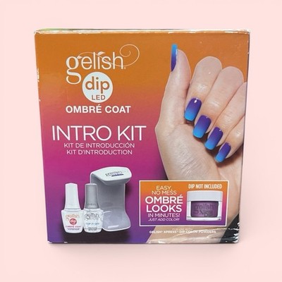 Gelish Xpress Dip LED Ombre Coat Intro Kit Nail Dip System Professional- NEW