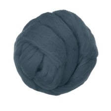 Wool Roving Yarn, 150G/5.3OZ Felting Wool Pure Roving Yarn, Gray Blue