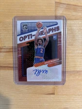 2021-22 Donruss Optic Miles McBride Opti Graphs RC Choice Auto #OG-MMB
