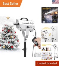 1500W Snow Machine for Outdoors and Indoors w/Tripod, Fake Snow Maker for Par...