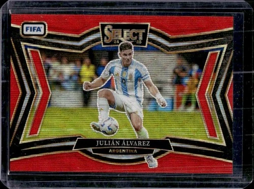 2024-25 Panini Select FIFA Julian Alvarez Field Red Wave #/59 Argentina