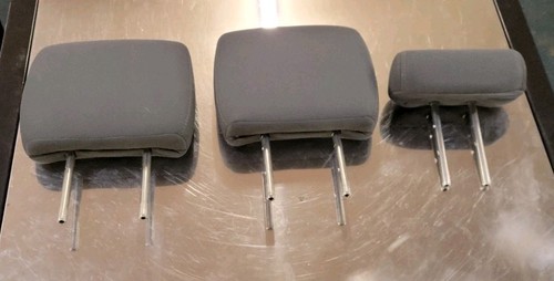2013-2018 Dodge Ram 1500 2500 3500 GREY CLOTH Rear Head Rest set of 3 OEM GRAY