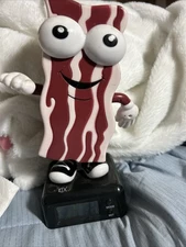 Big Mouth Toys Waken Shakin Bacon Clock *WORKS*