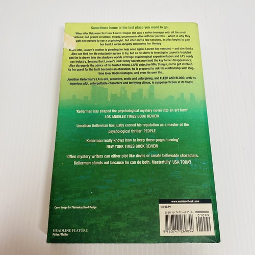 Flesh and Blood by Jonathan Kellerman - Alex Delaware Series Book 15 Paperback - Picture 3 of 8