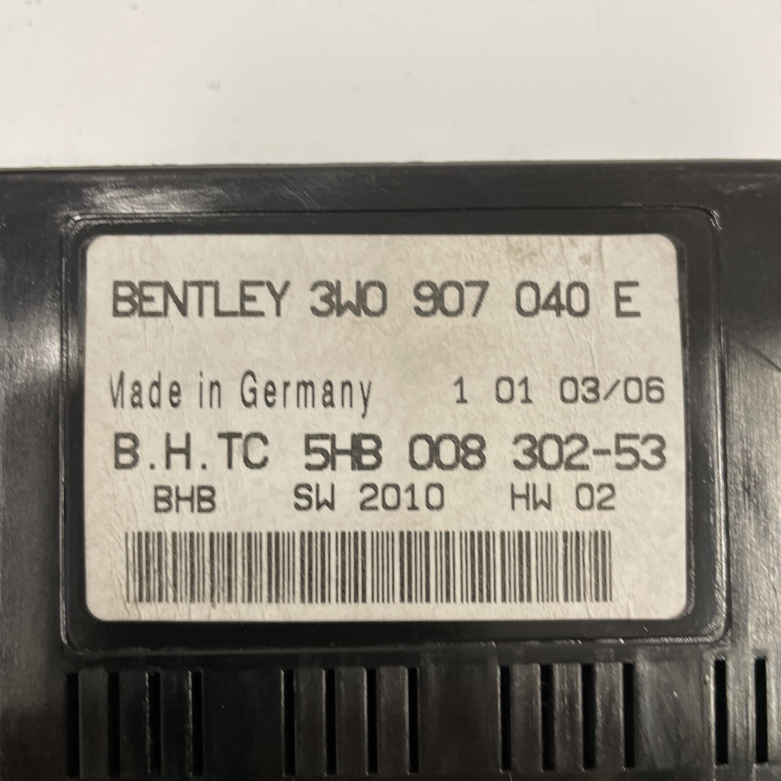 2006 Bentley Continental GT HVAC Heater AC Climate Control Module 3W0907040E