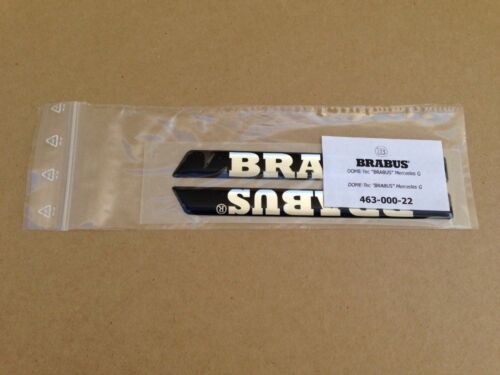 ORIGINAL BRABUS SIDE LOGO BADGE EMBLEM SET MERCEDES G CLASS W463 G500 G55 G63 G - Picture 2 of 5